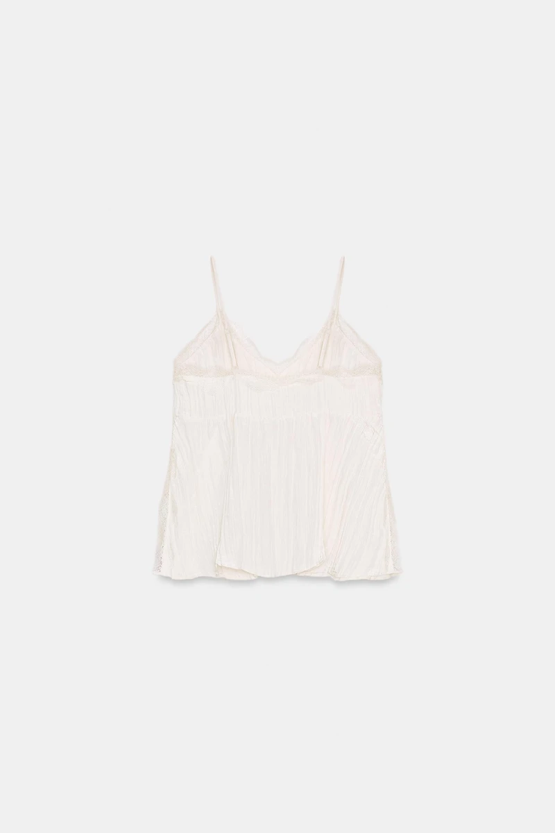 TOP STYLE LINGERIE EFFET FROISSÉ