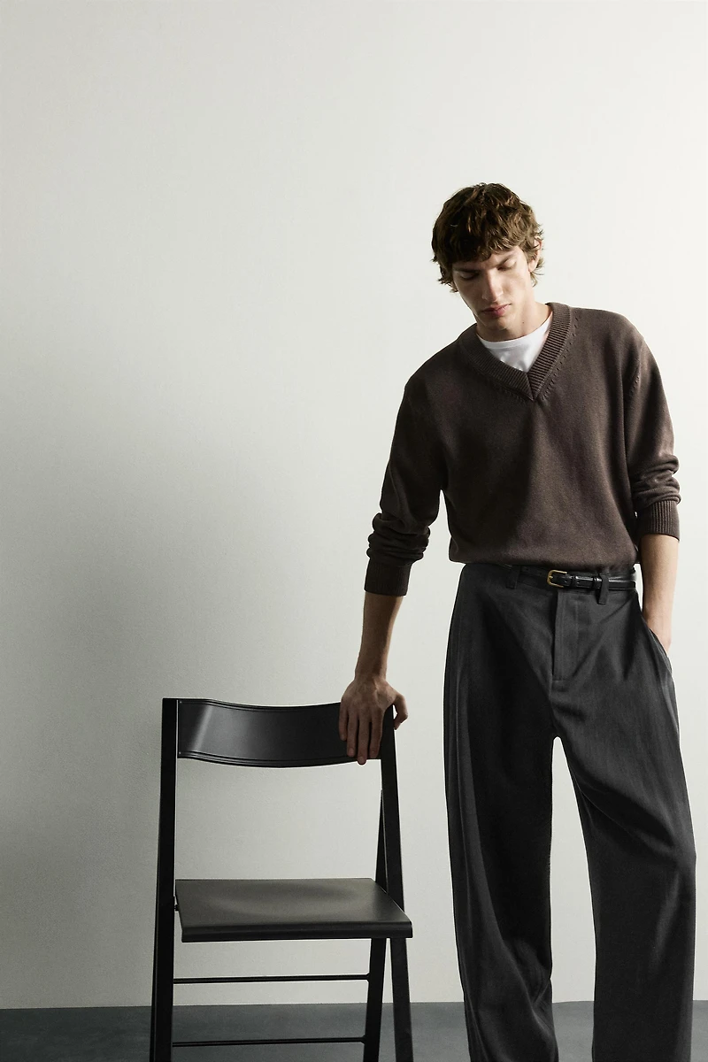 FLOWY SIDE PLEAT PANTS