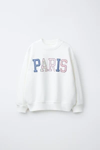 TEXT PATCH SWEATSHIRT