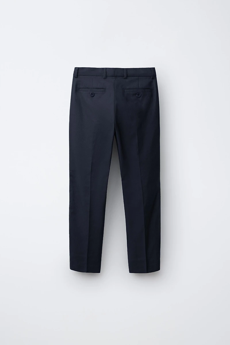 PANTALON DE COSTUME AVEC COTON ET LIN