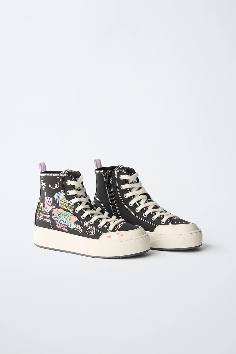 GRAFFITI HIGH TOP SNEAKERS