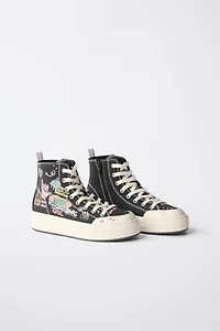 GRAFFITI HIGH TOP SNEAKERS