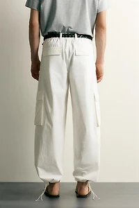 RELAXED FIT CARGO JOGGER PANTS