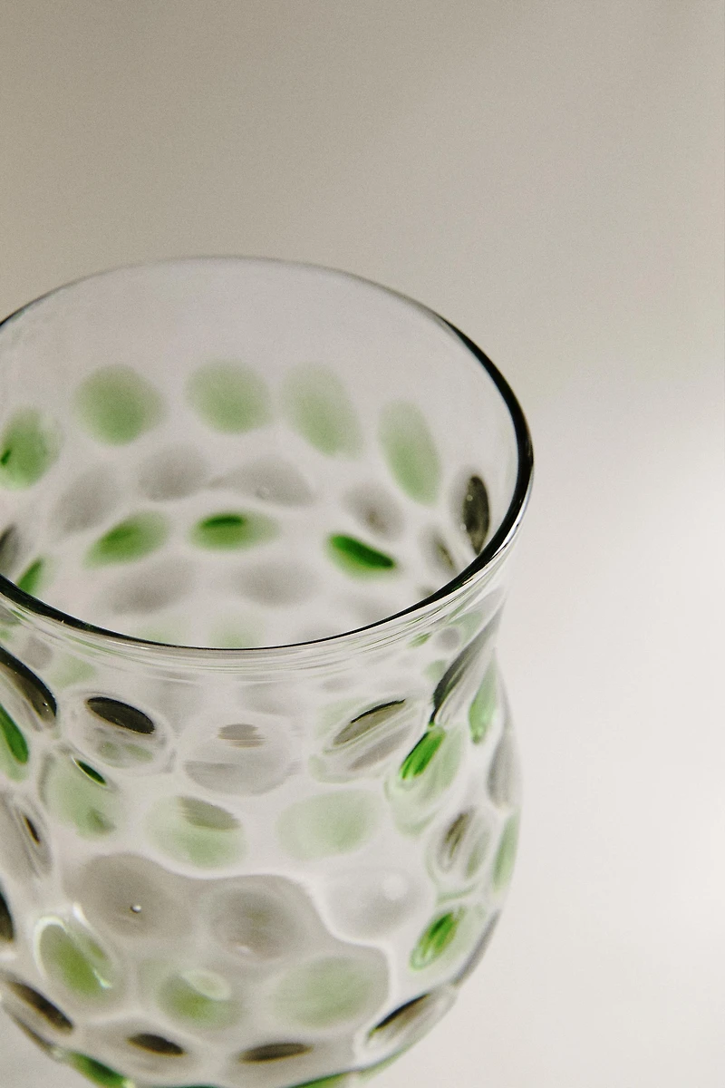 GOBELET VERRE RELIEF