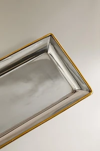 DECORATIVE CHRISTMAS TRAY WITH BORDER