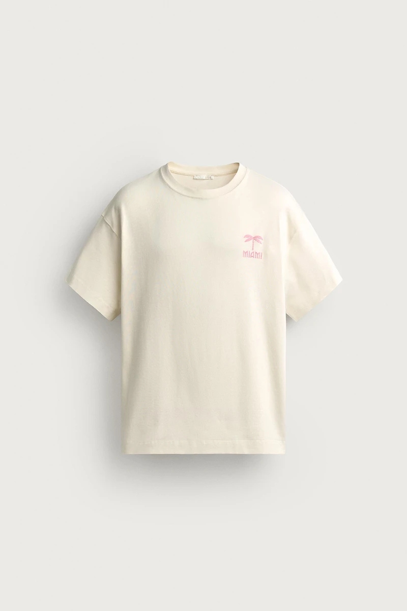 T-SHIRT RELAXED FIT À PIÈCE MIAMI