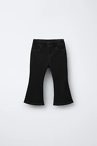 DENIM EFFECT FLARE LEGGINGS