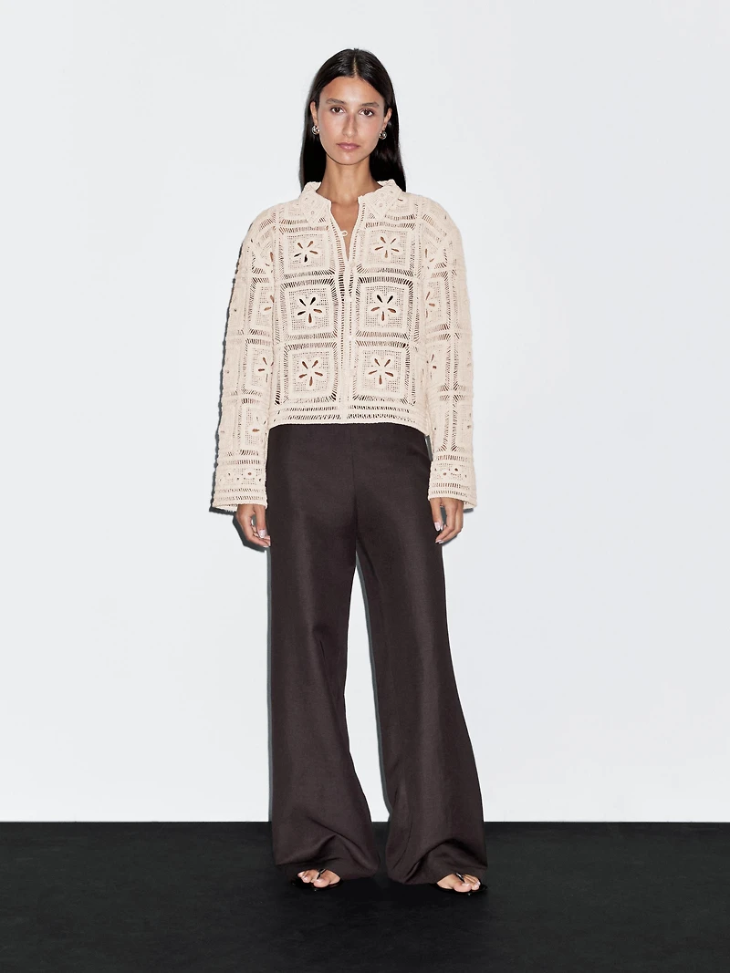 Veste crochet fantaisie