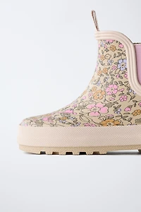 FLORAL RAIN BOOTS