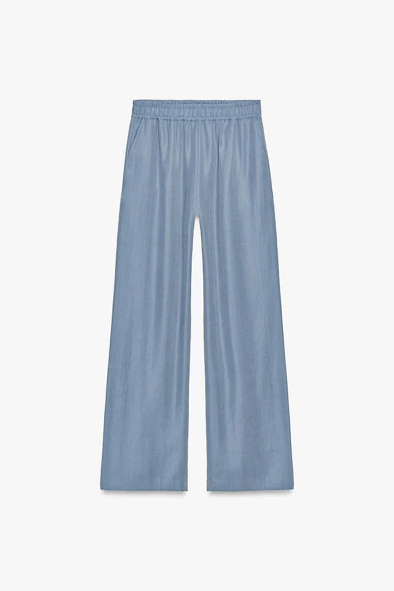 SOFT FEEL WIDE LEG PANTS