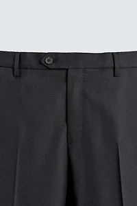 100% WOOL SUIT PANTS