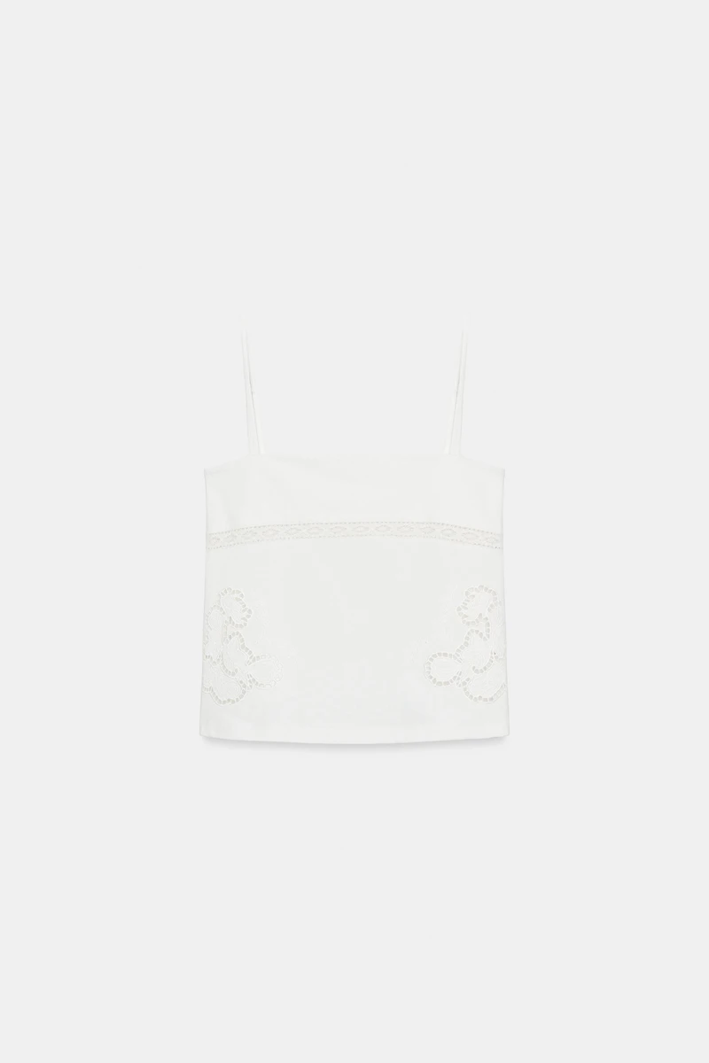 EMBROIDERED TOP