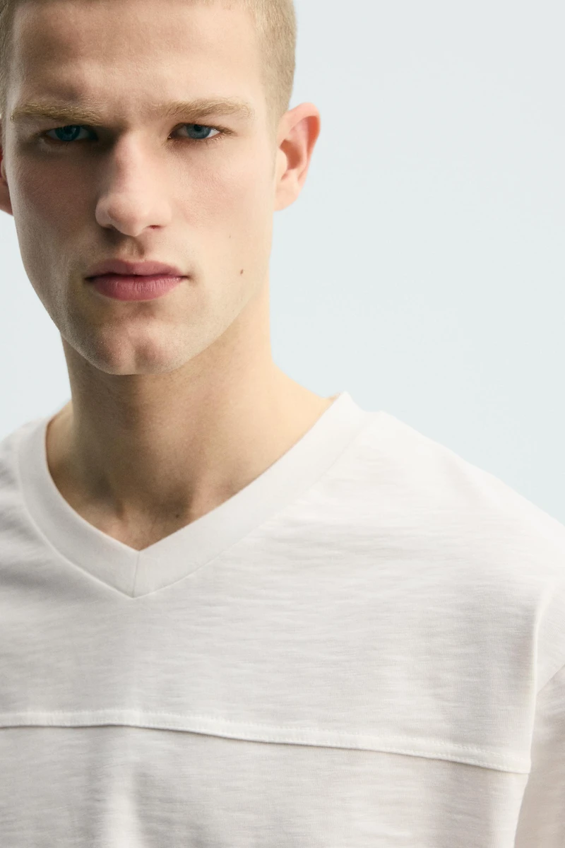 T-SHIRT RELAXED EN COTON FLAMMÉ