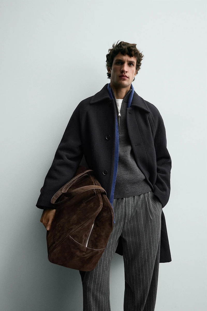 MANTEAU STRUCTURÉ AVEC LAINE