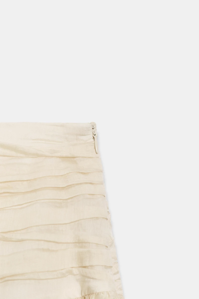 ZW COLLECTION DRAPED MIDI SKIRT