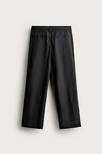 RELAXED FIT PLEATED JOGGER PANTS