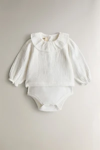MUSLIN BABY BODYSUIT