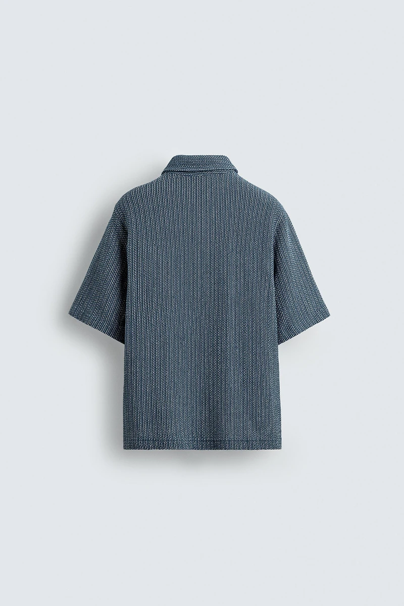 TEXTURED POLO SHIRT