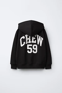 ZIPPERED LABEL JOGGING JACKET