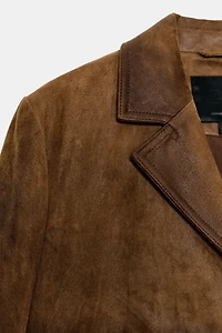 100% LEATHER COAT ZW COLLECTION LIMITED EDITION