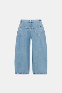 ZW COLLECTION MID-RISE CAPRI BALLOON JEANS