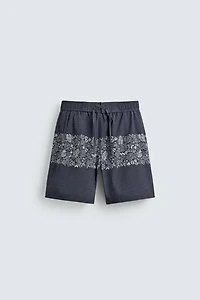 MAILLOT DE BAIN LONG À IMPRIMÉ FLORAL