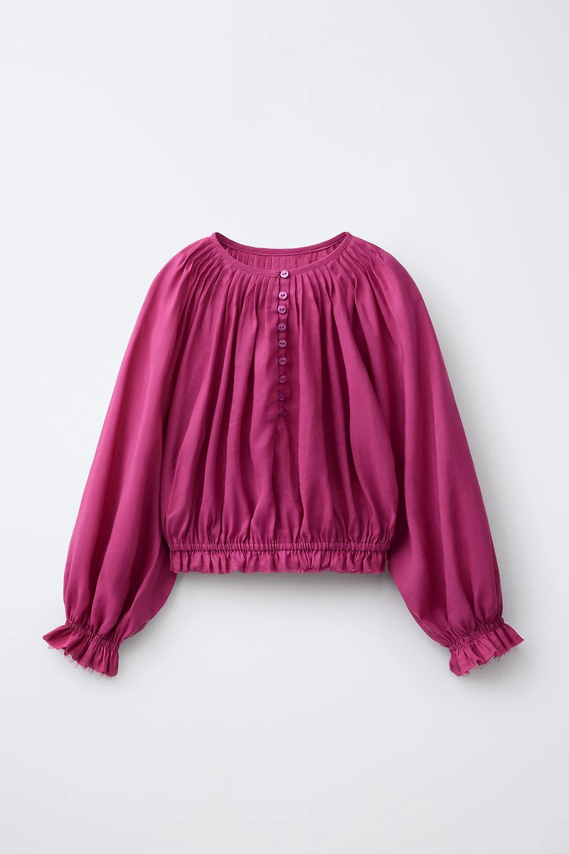 RAMIE PINTUCK BLOUSE