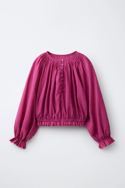 RAMIE PINTUCK BLOUSE