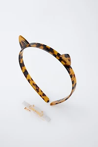 KITTEN HEADBAND AND CLIP PACK