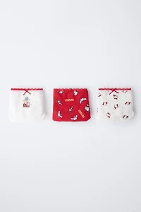 6- ANS/ LOT DE TROIS CULOTTES HELLO KITTY © SANRIO