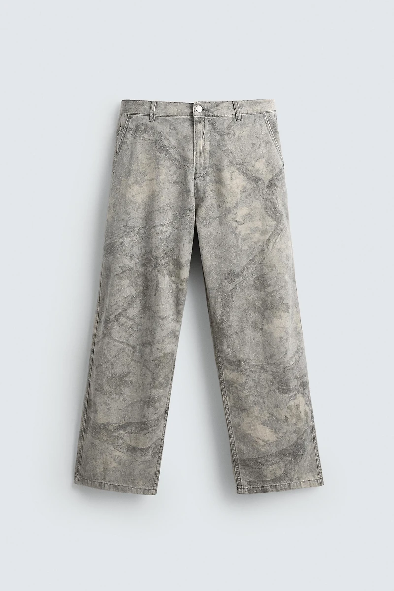 ABSTRACT PRINT RELAXED FIT PANTS