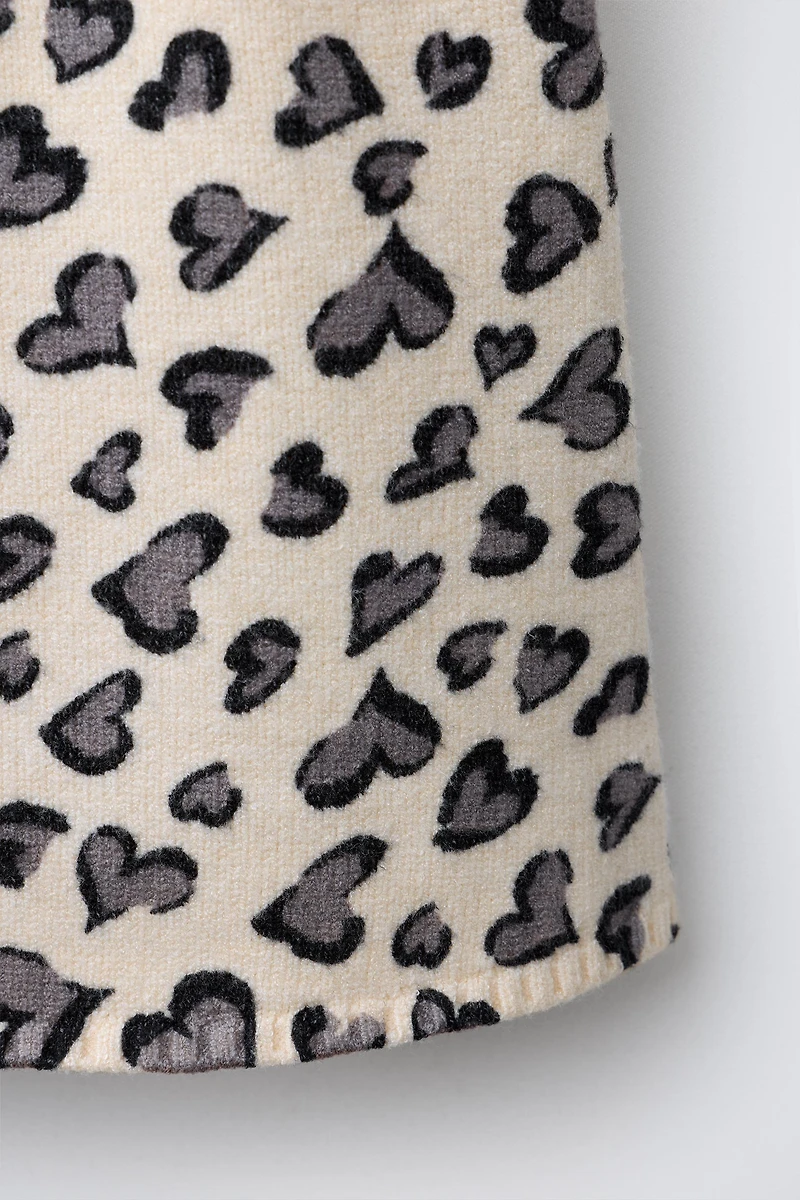 HEART KNIT SKIRT