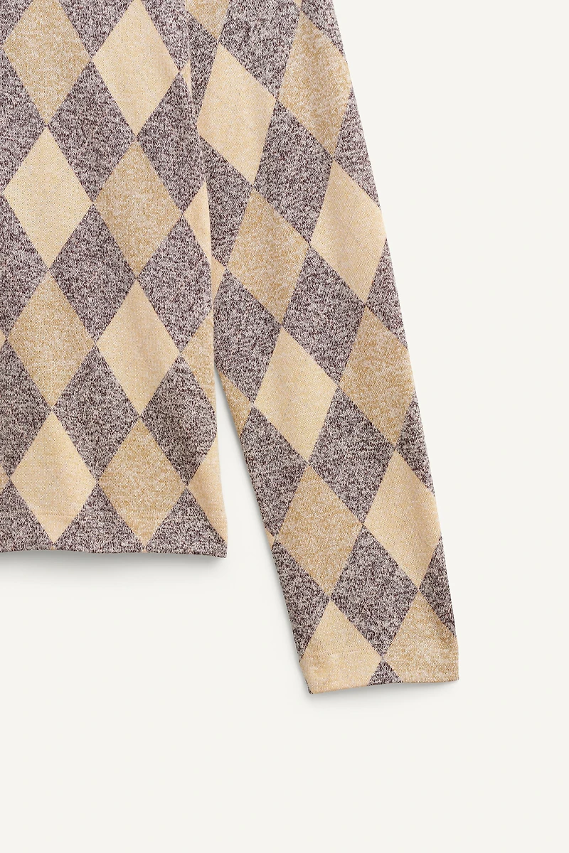 DIAMOND PATTERN LIMITED EDITION POLO SHIRT