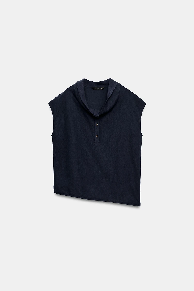 LINEN BLEND SHIRT ZW COLLECTION