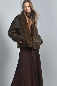 ZW COLLECTION LONG BOX PLEAT SKIRT