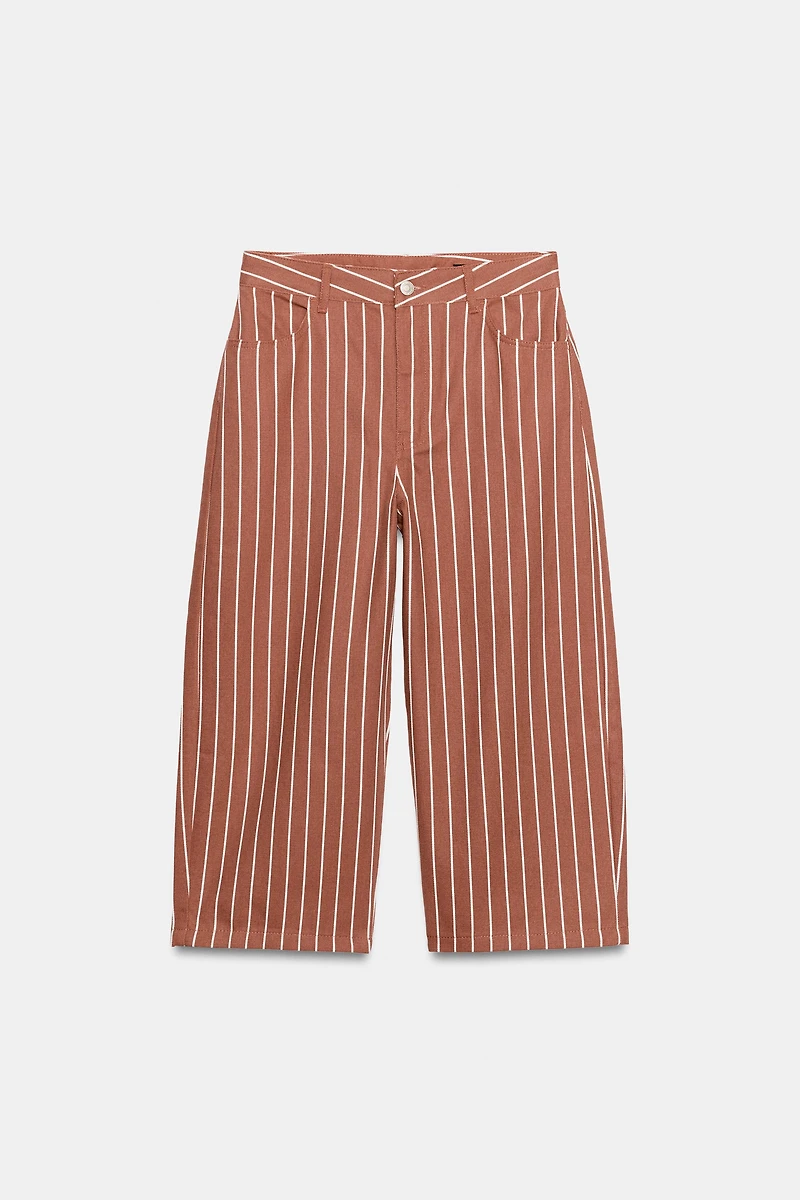 ZW COLLECTION CROPPED STRIPED TROUSERS