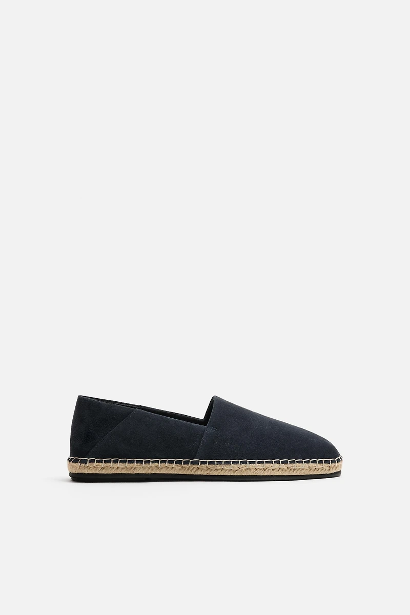 LEATHER ESPADRILLE