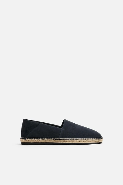 LEATHER ESPADRILLE