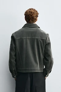 VINTAGE FAUX SUEDE JACKET