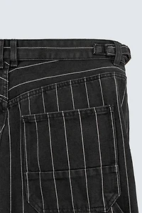 STRIPED BALLOON FIT PANTS