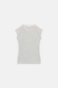 DOUBLE SHORT SLEEVE EFFECT T-SHIRT