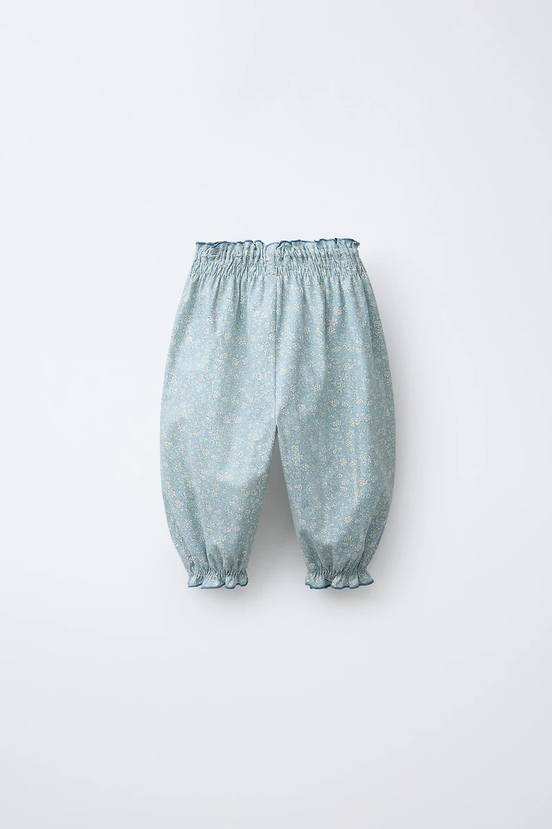 FLORAL PRINT PANTS