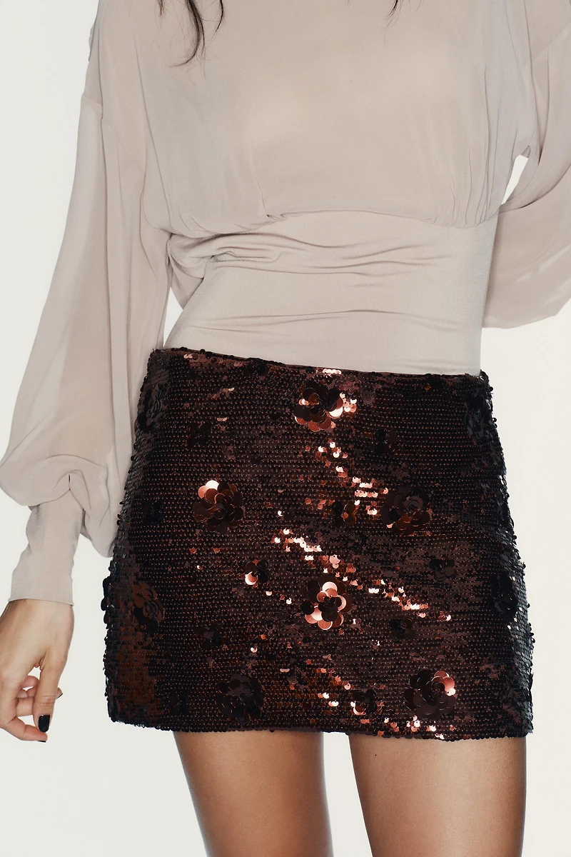 MINI JUPE PAILLETTES