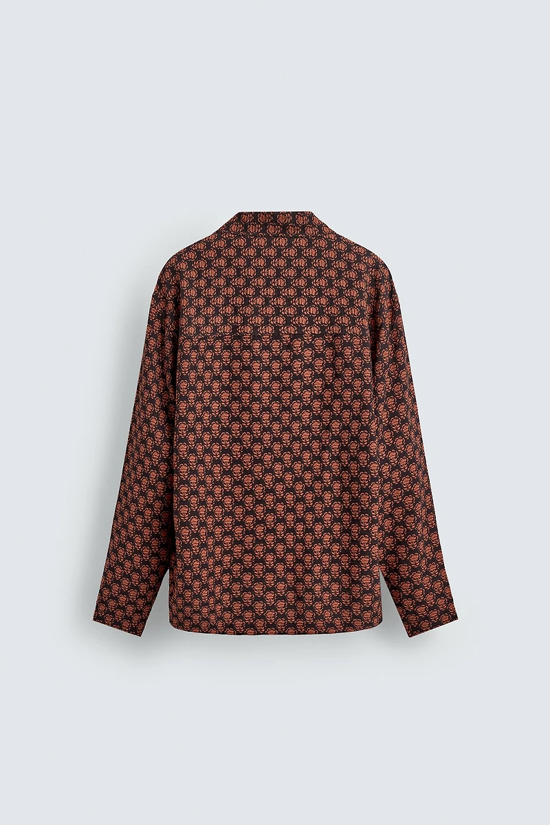 FLUID GEOMETRIC PRINT SHIRT