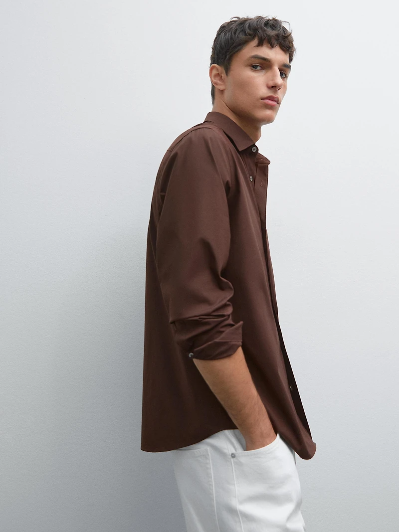 Slim fit stretch shirt