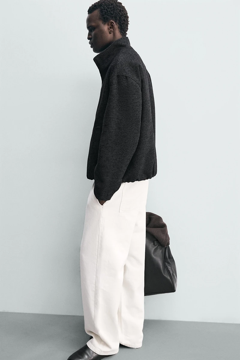 GEOMETRIC JACQUARD JACKET