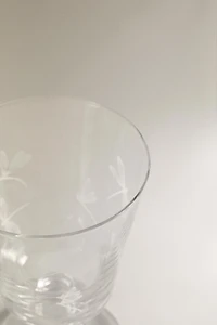 DRAGONFLY PRINT WINE GLASS