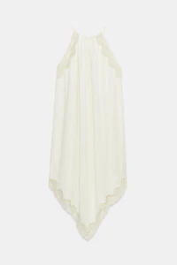 ROBE EN MATIÈRES VARIÉES ET DENTELLE ZW COLLECTION