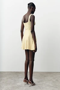 ROBE JACQUARD SKATER STRETCH
