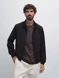 Reversible high neck jacket